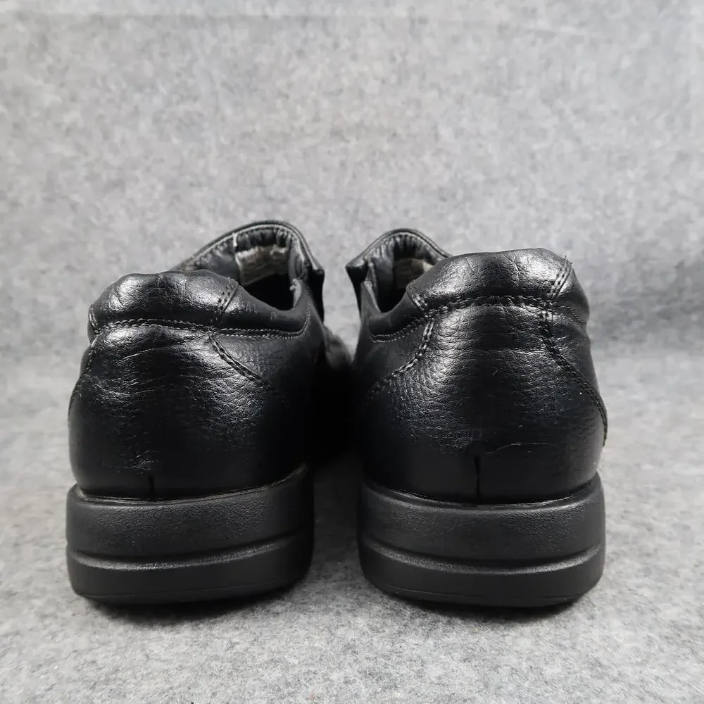 Deer Stags Shoes Mens 9.5 Dress Loafer Slip On Classic Black Career Casual Jerry